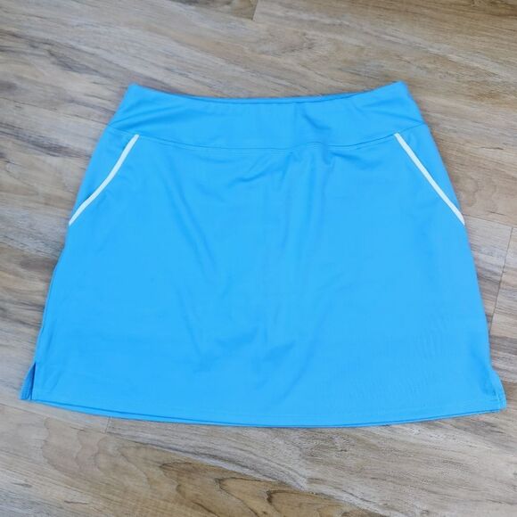 🔸️NWT Sigrid Olsen Blue Golf Tennis UPF 50+ Sun Protection Skort Small - Picture 3 of 8